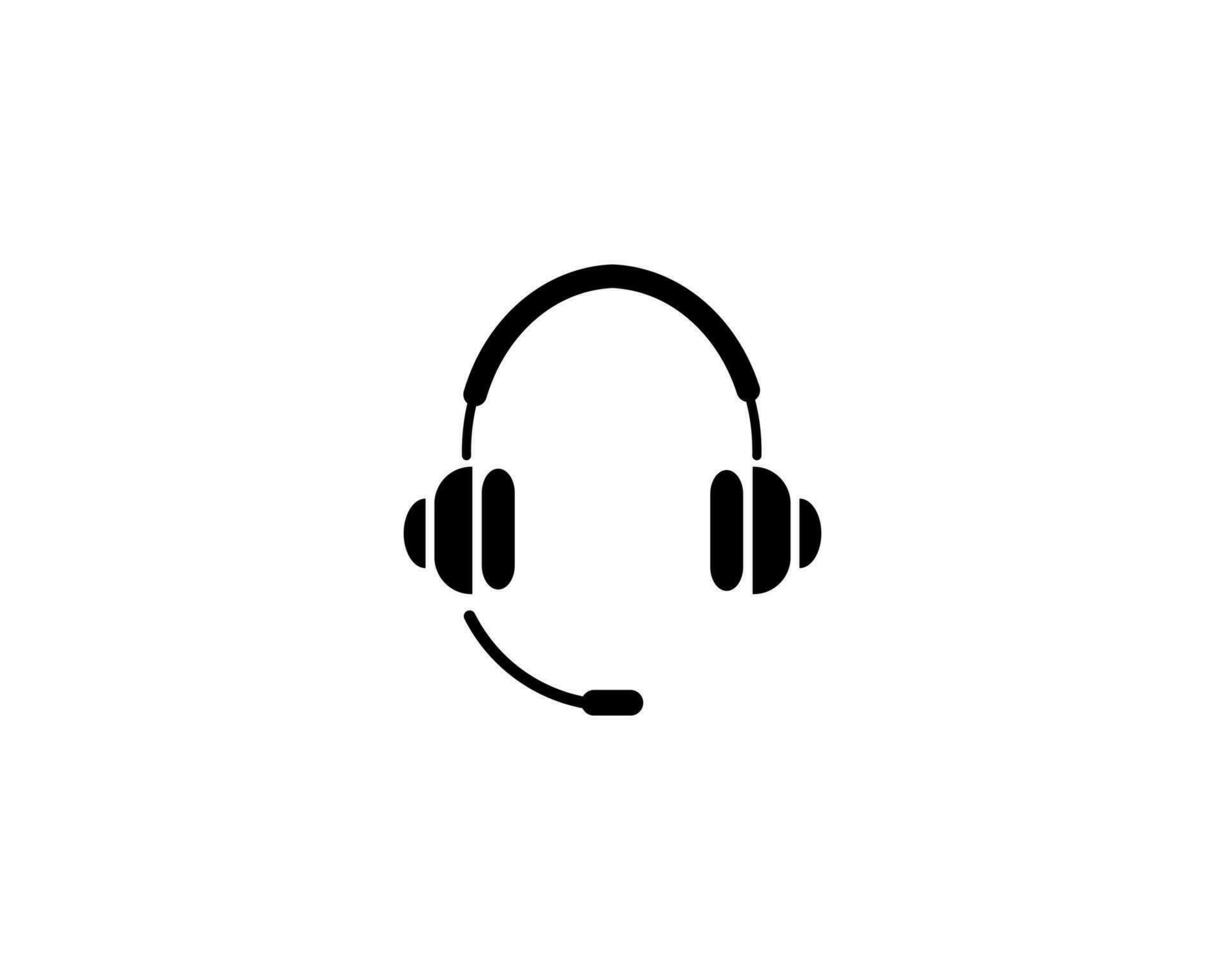 auriculares icono vector ilustración logo modelo para muchos objetivo. aislado en blanco antecedentes