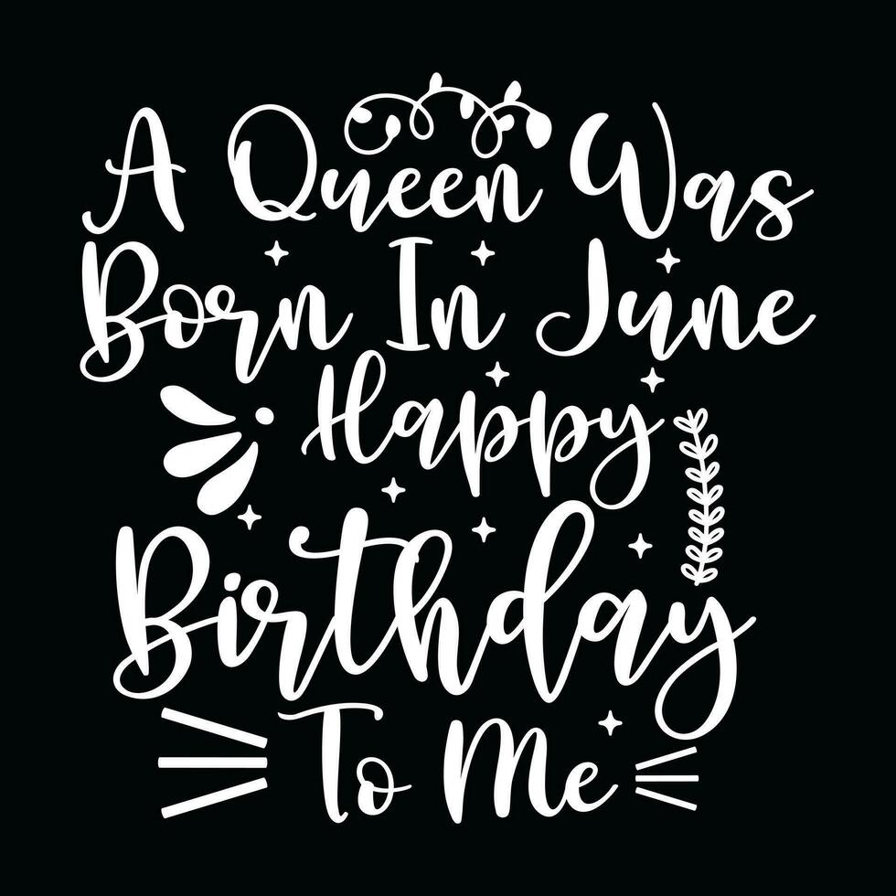 June Birthday t-shirt design vector