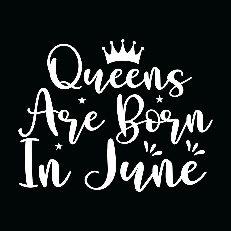 June Birthday t-shirt design vector