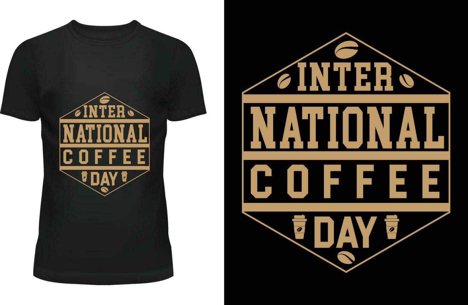 dia internacional del cafe vector