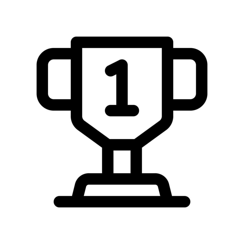 trophy line icon. vector icon for your website, mobile, presentation, and logo design.