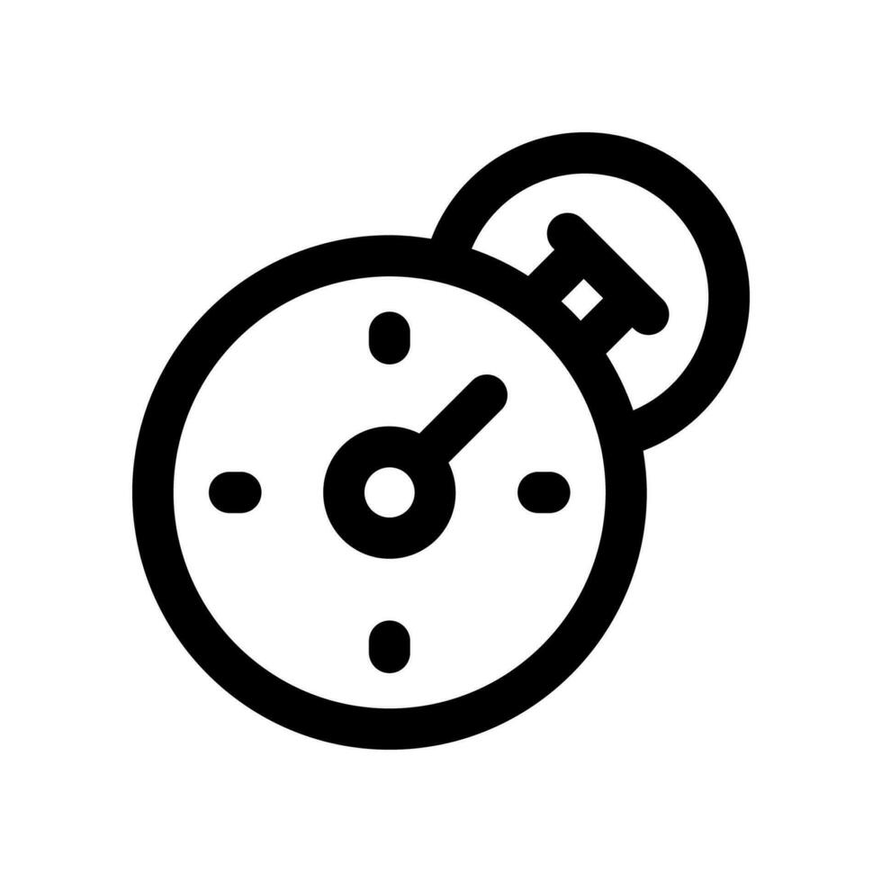 stopwatch line icon. vector icon for your website, mobile, presentation, and logo design.