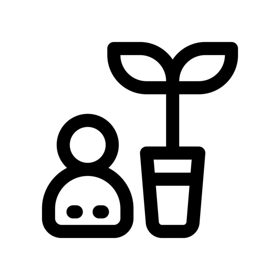 job growth line icon. vector icon for your website, mobile, presentation, and logo design.