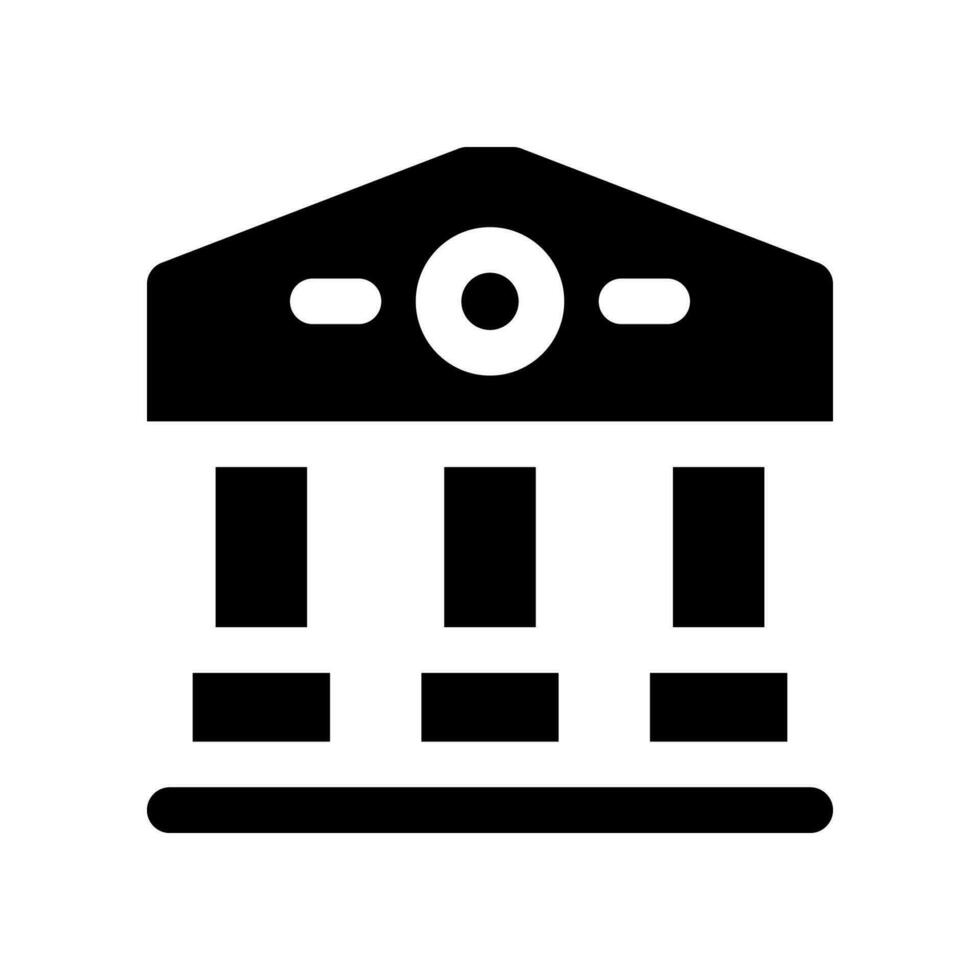 bank glyph icon. vector icon for your website, mobile, presentation, and logo design.