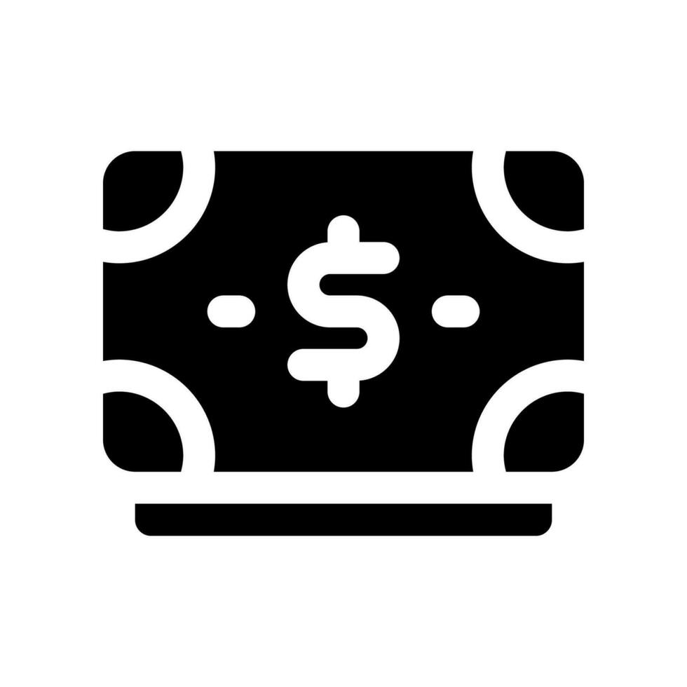 money glyph icon. vector icon for your website, mobile, presentation, and logo design.