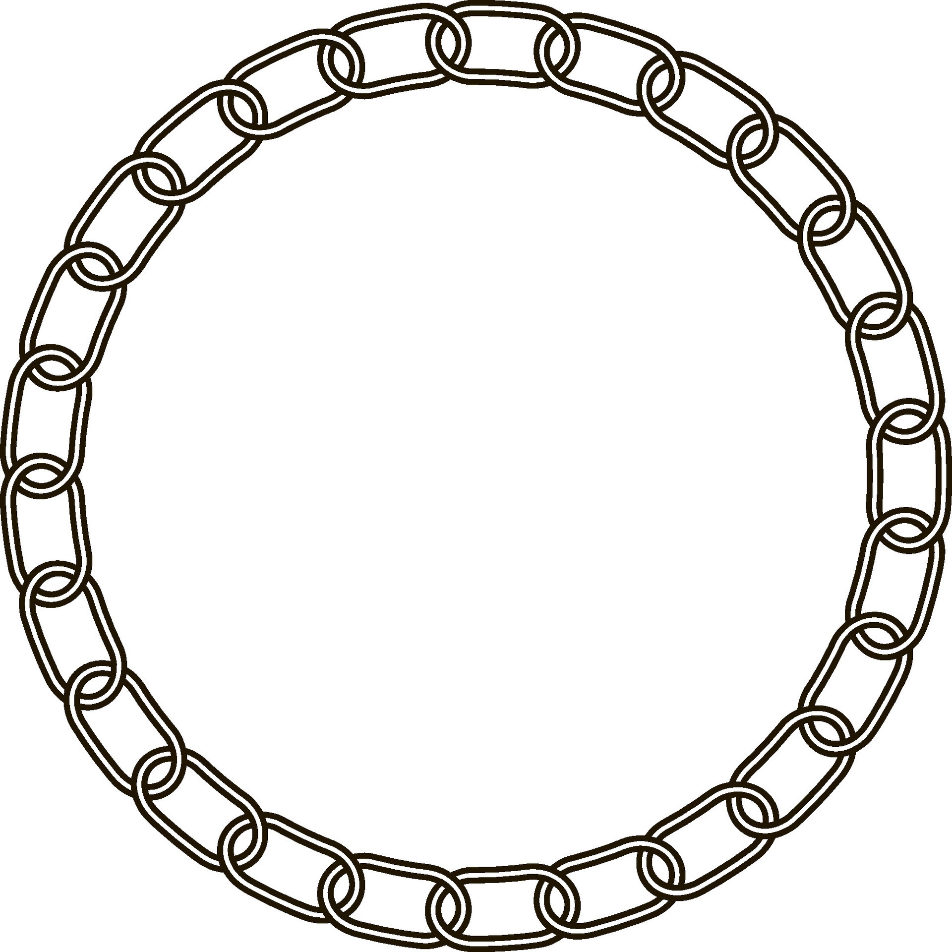 Chain link pattern, circle vector chain 27575485 Vector Art at Vecteezy