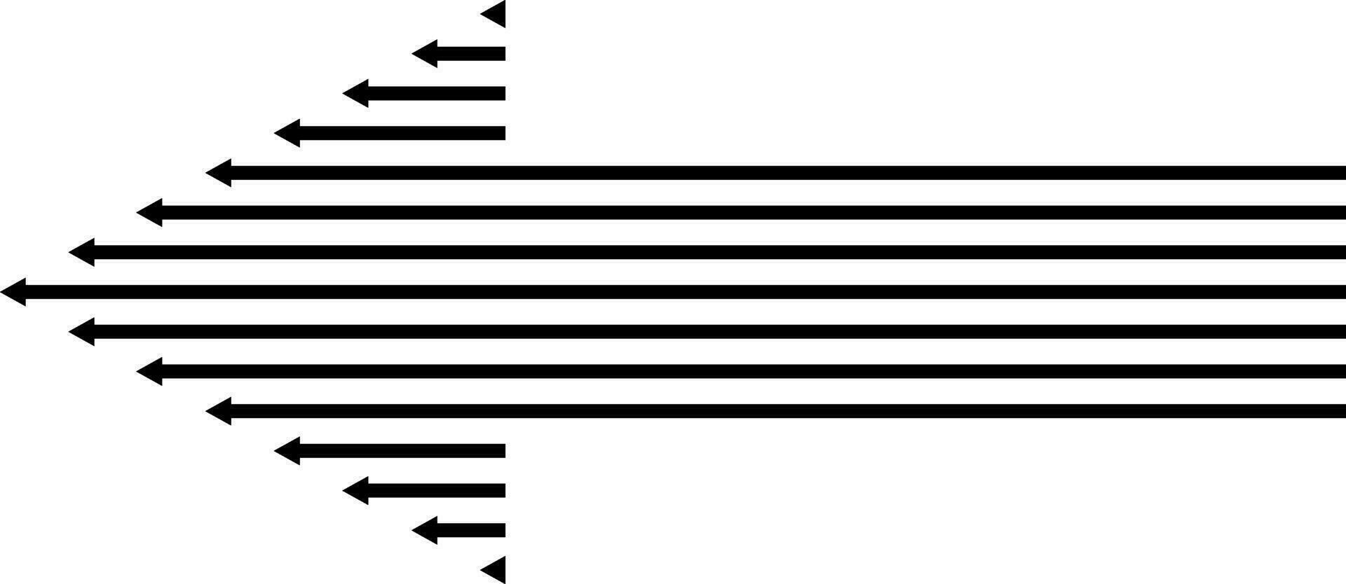 Arrow icon direction symbol next direction guide lines vector