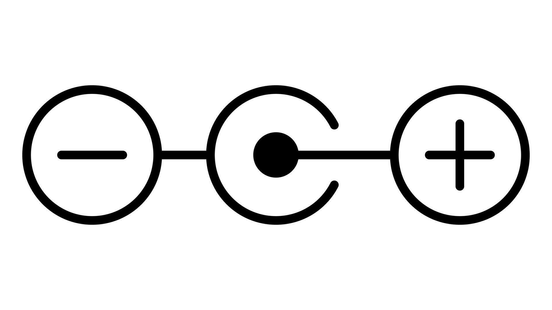 Polarity icon, 12 volt plug connection diagram, polarity observance