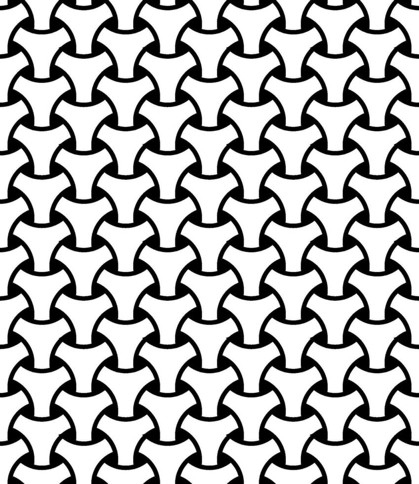 Seamless geometric mesh pattern illusion triangular mesh netting black circles vector