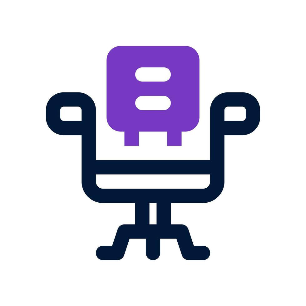 office chair duo tone icon. vector icon for your website, mobile, presentation, and logo design.