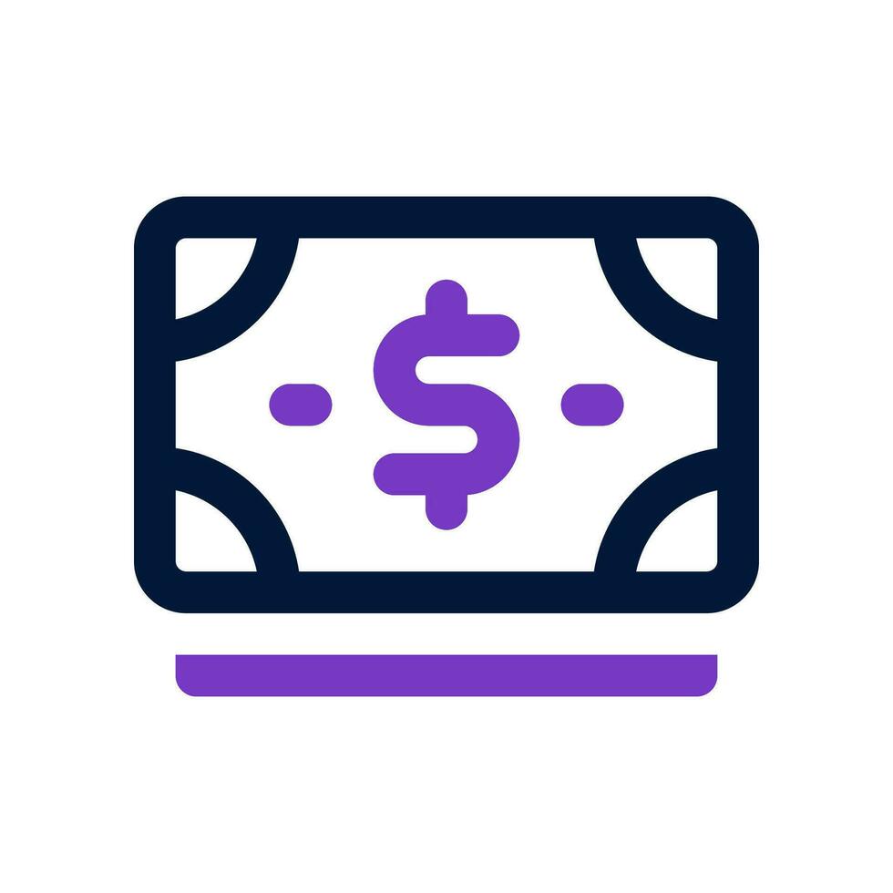 money duo tone icon. vector icon for your website, mobile, presentation, and logo design.