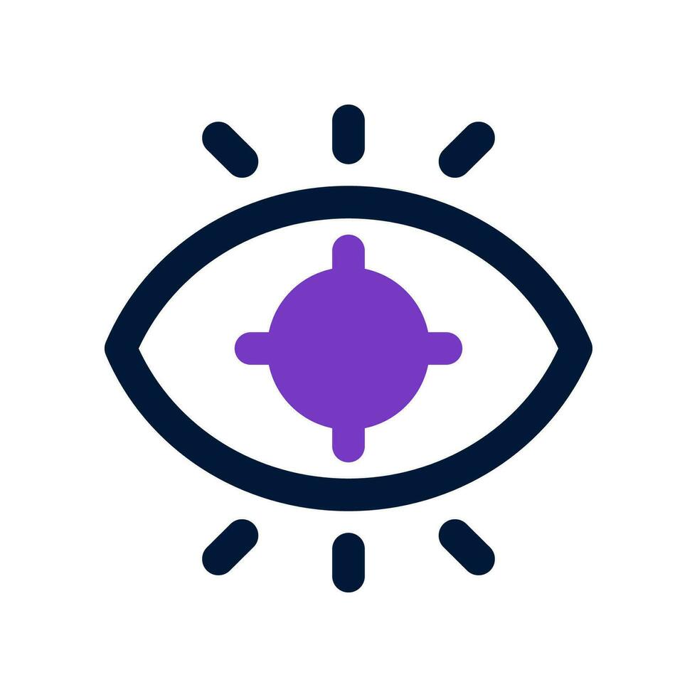 vision duo tone icon. vector icon for your website, mobile, presentation, and logo design.