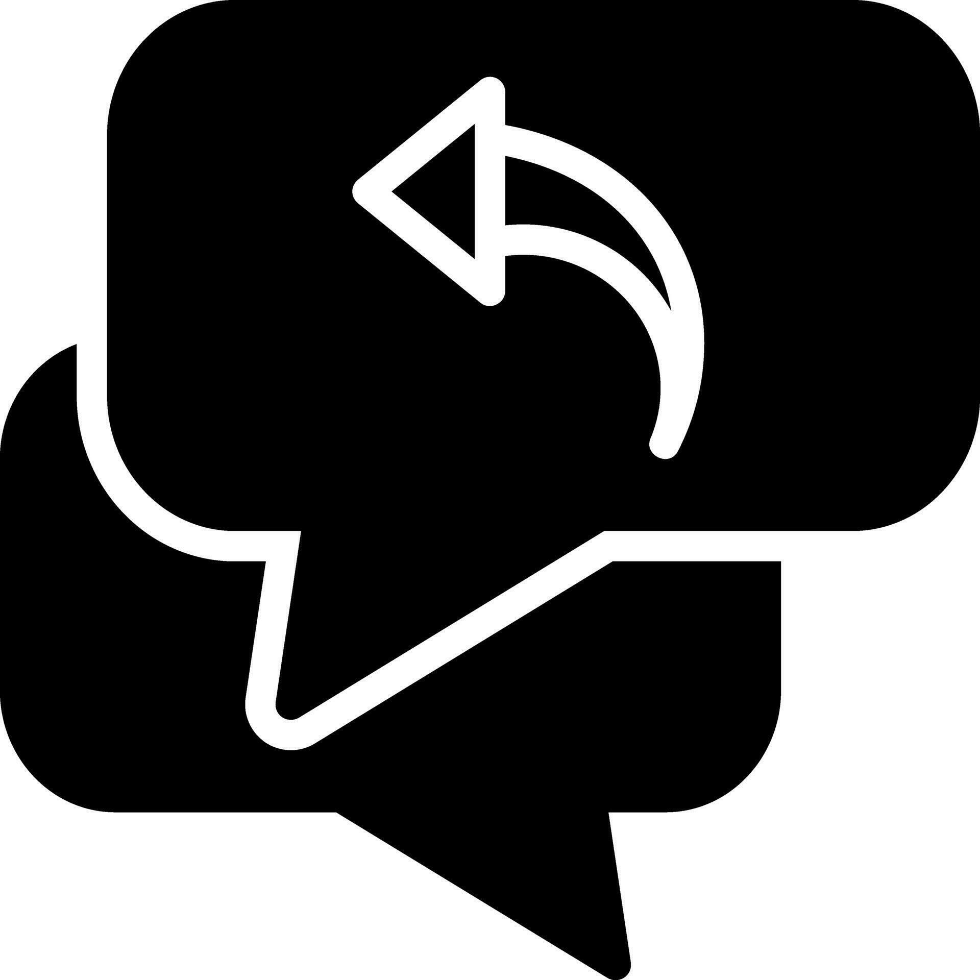 solid icon for respond 27575735 Vector Art at Vecteezy