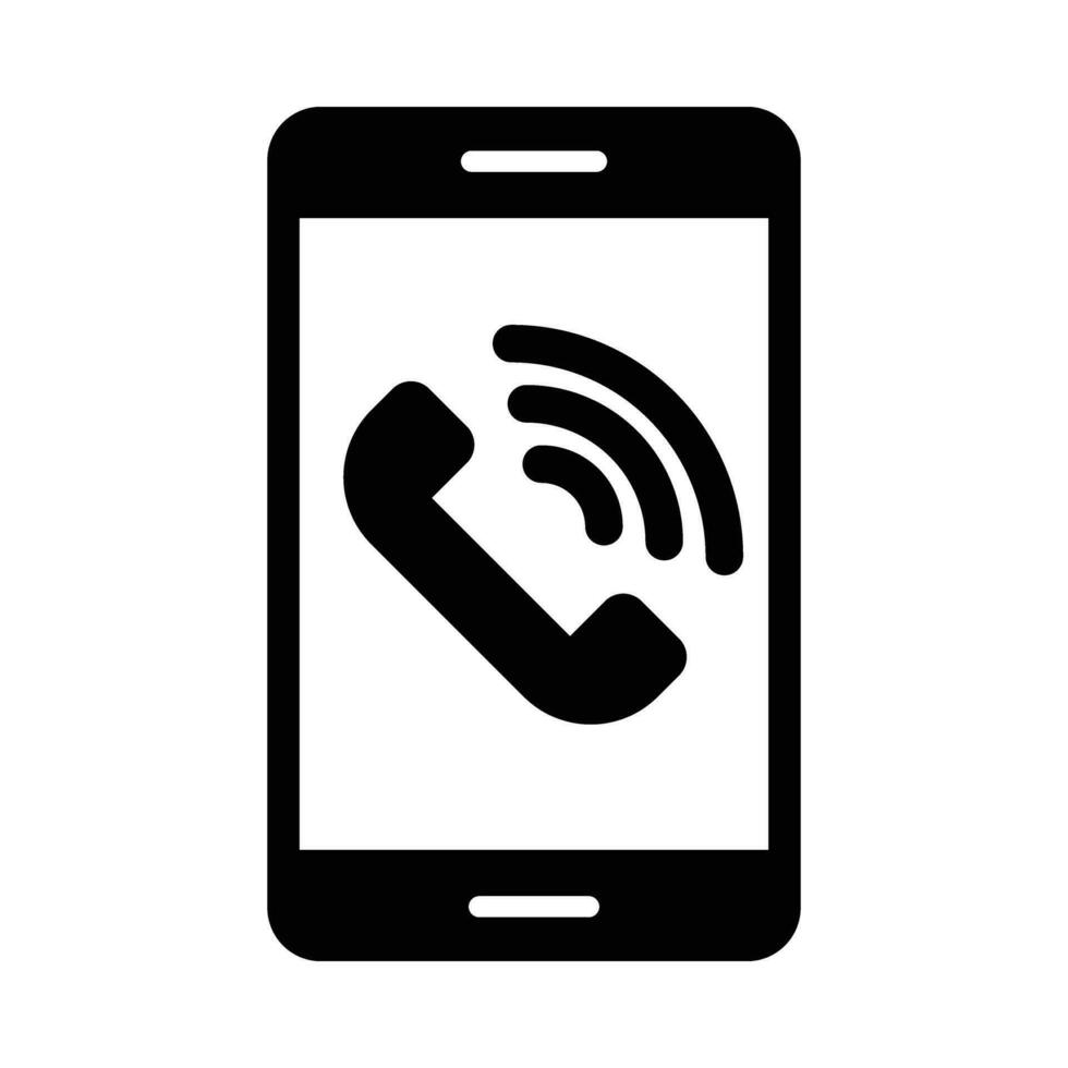 Call Vector Glyph Icon For Personal And Commercial Use.