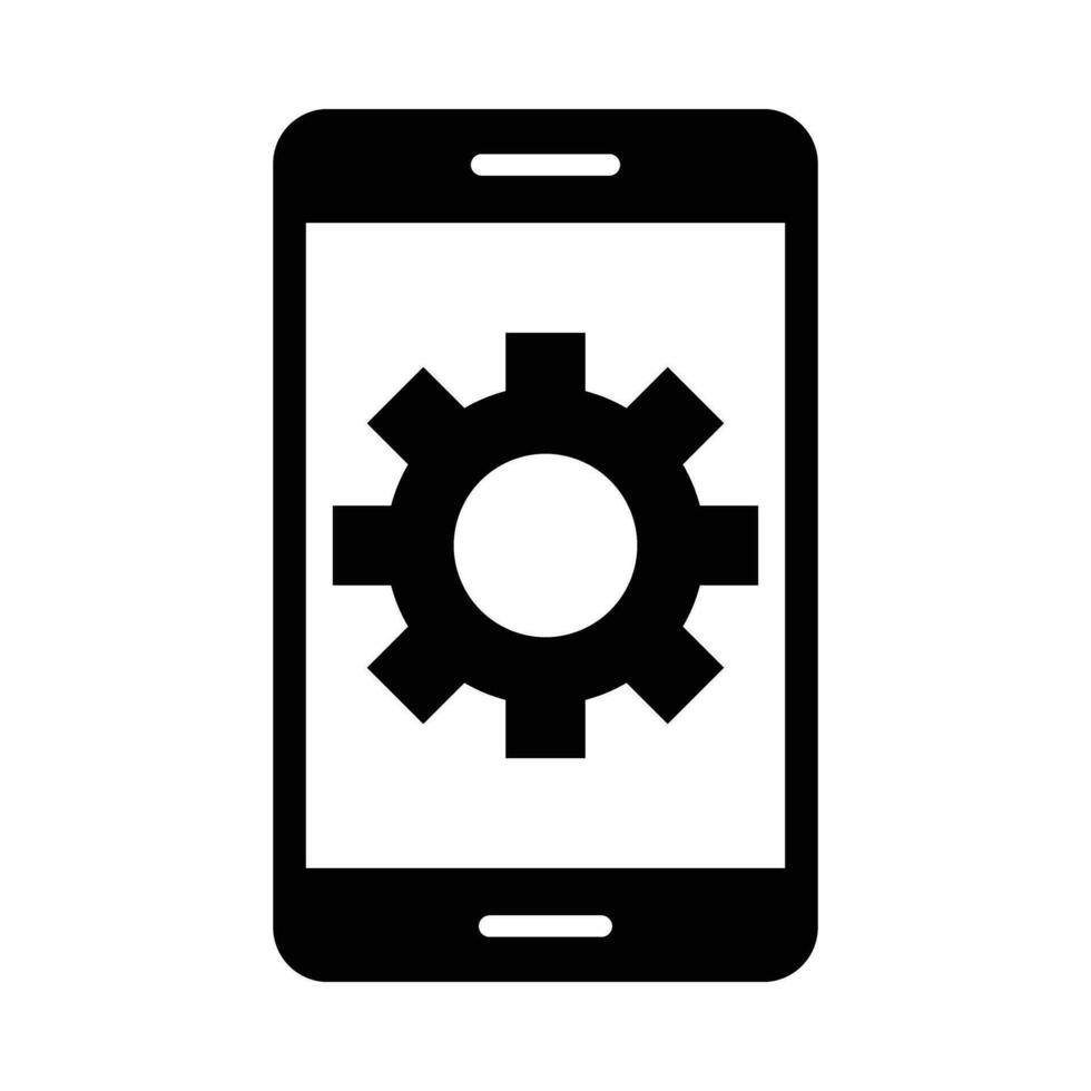 Mobilephone Support Vector Glyph Icon For Personal And Commercial Use.