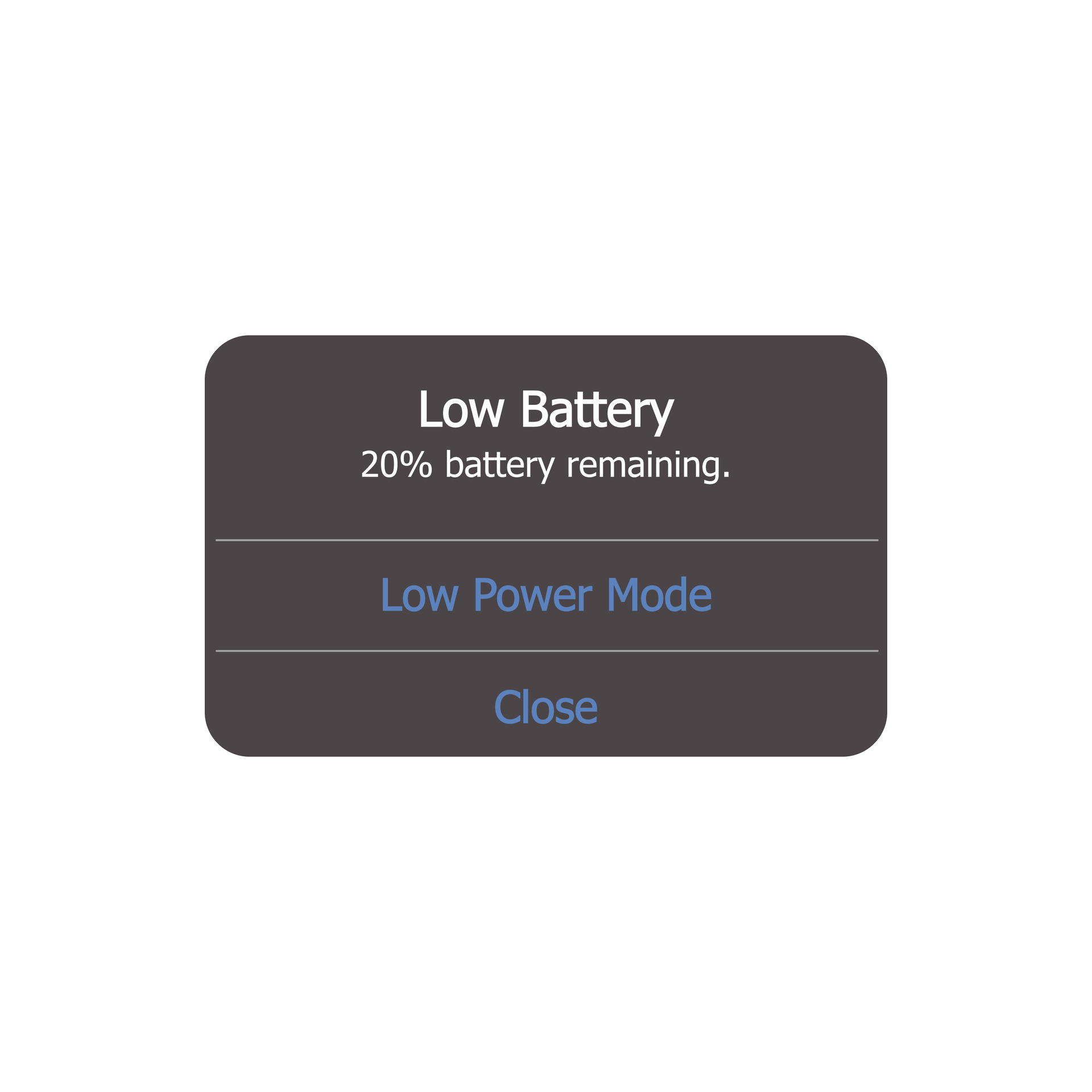 phone low battery notification reminder 27576042 Vector Art at Vecteezy