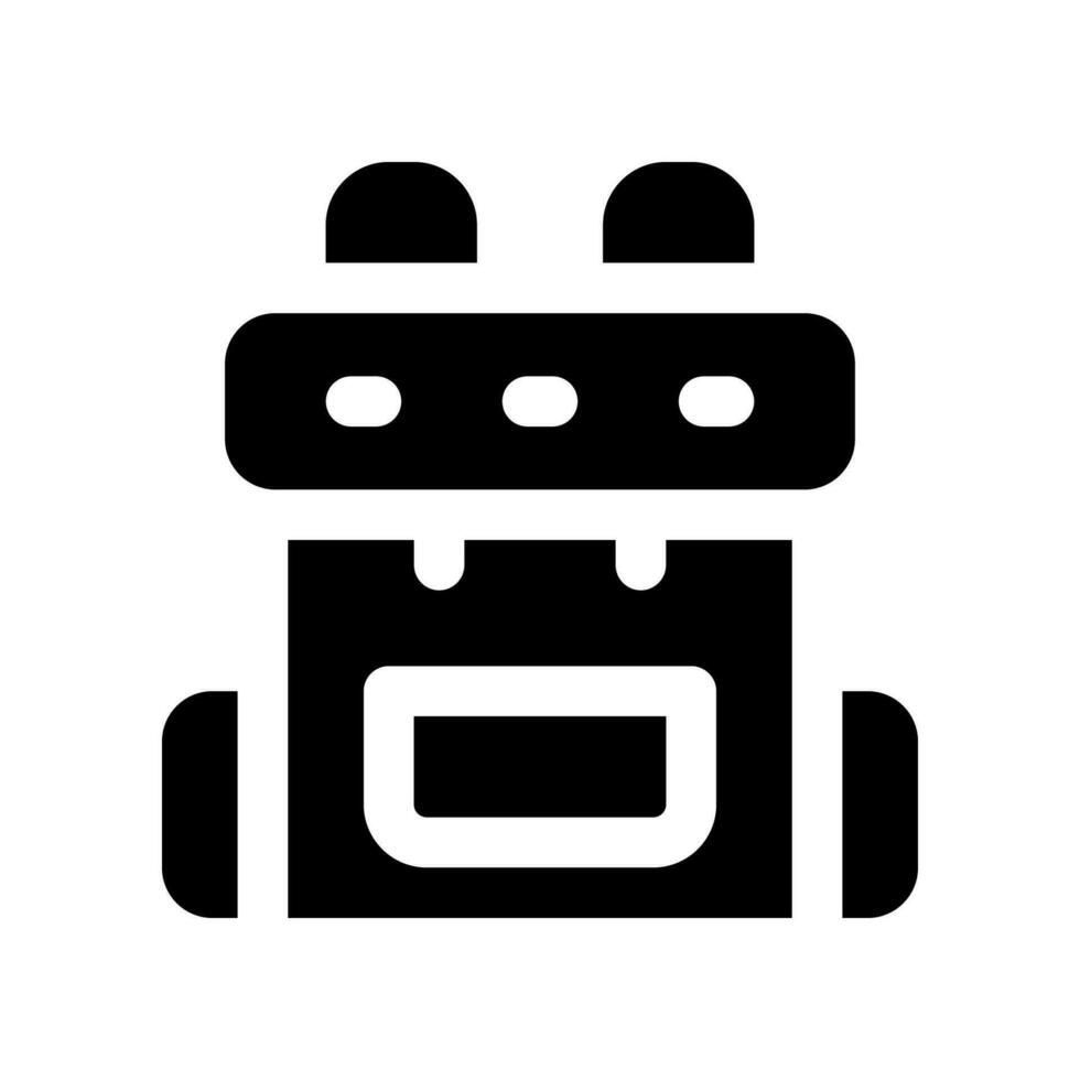 backpack icon. vector icon for your website, mobile, presentation, and logo design.