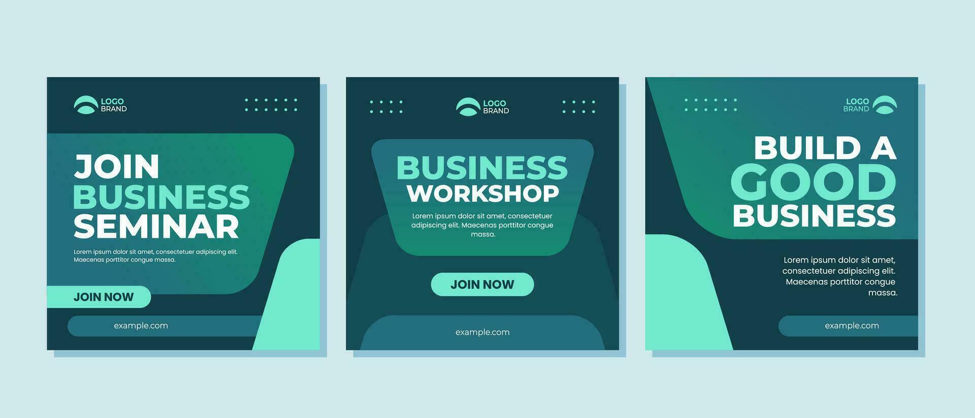 Corporate business social media post template design vector