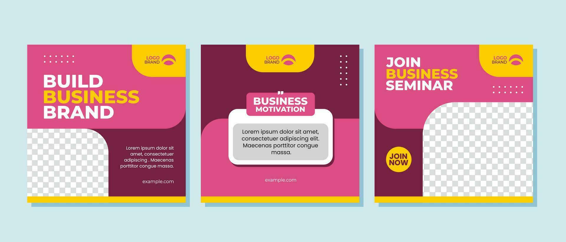 Corporate business social media post template design vector