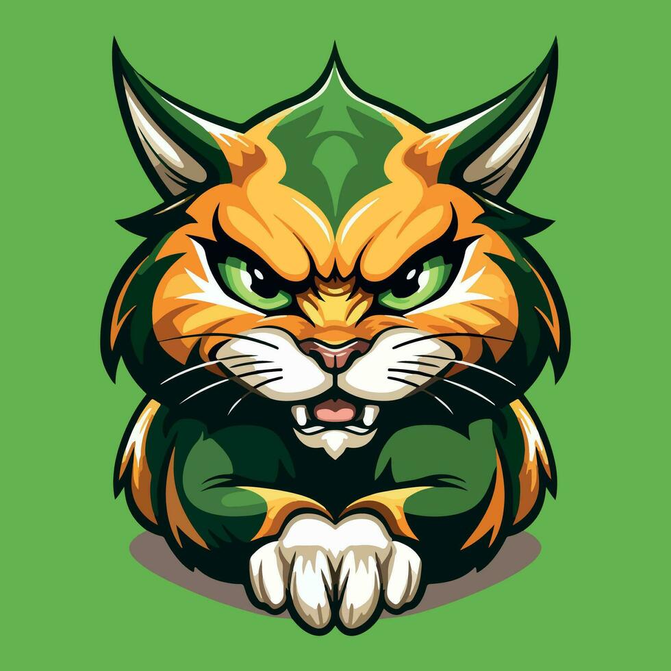 Illustration  of cute cat kawaii chibi style cartoon characters vector isolated