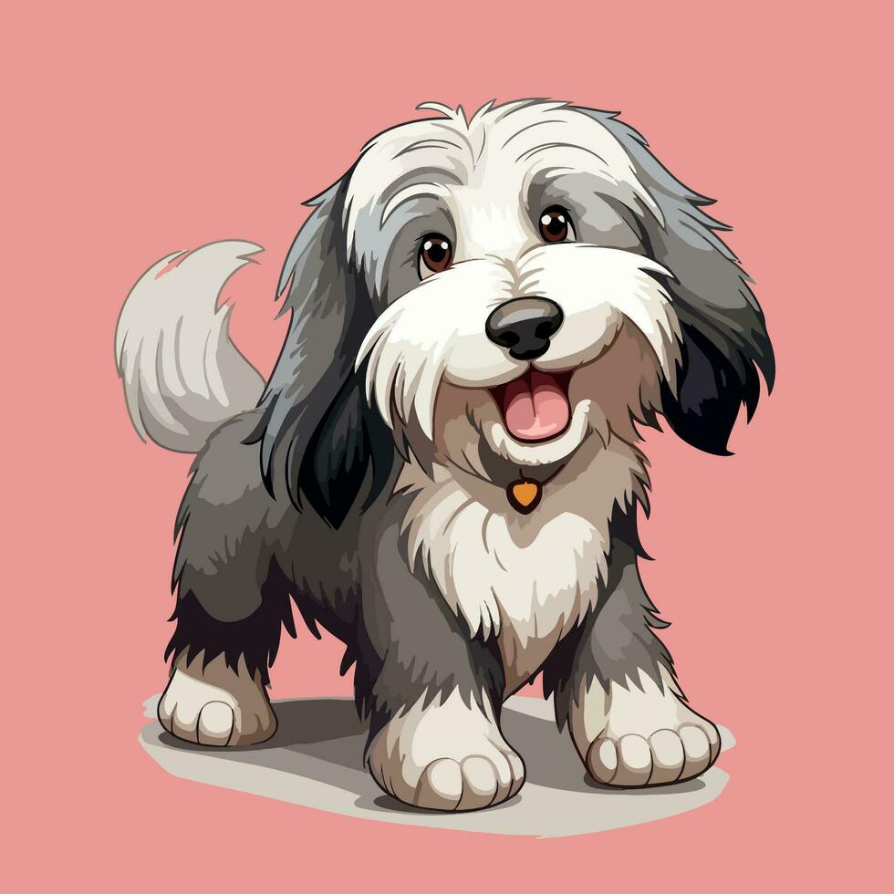 Bearded Collie Dog vector