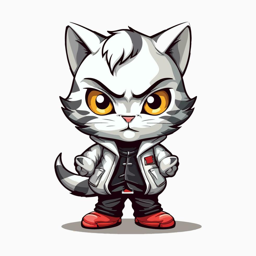 Cute Cat character cartoon vector illustration