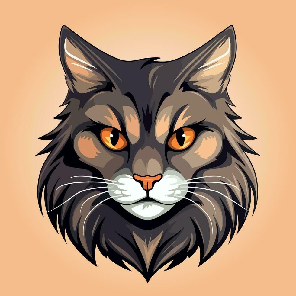 american bobtail cat breed character cartoon vector