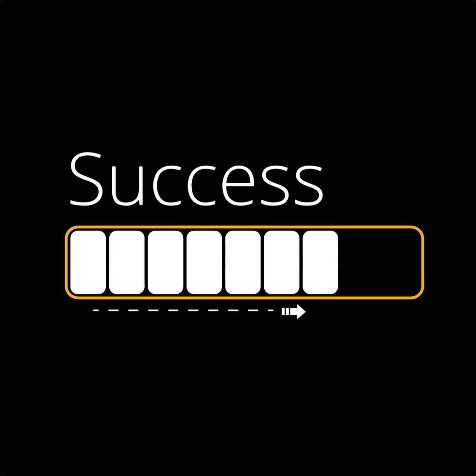 Success is loading illustration vector
