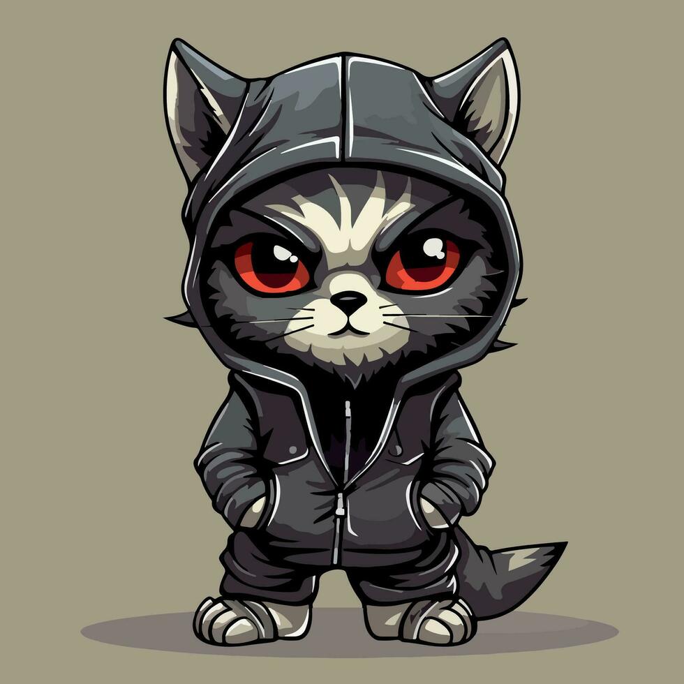 Cute Cat character cartoon vector illustration