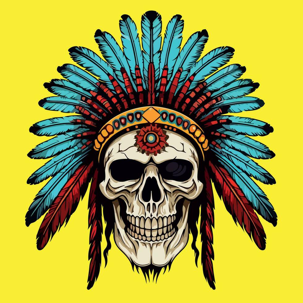 apache indian warrior head logo mascot vector illustration