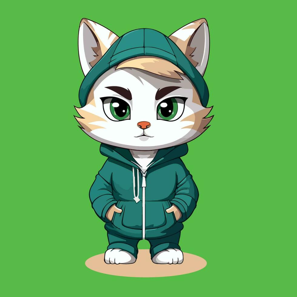 Cute Cat character cartoon vector illustration