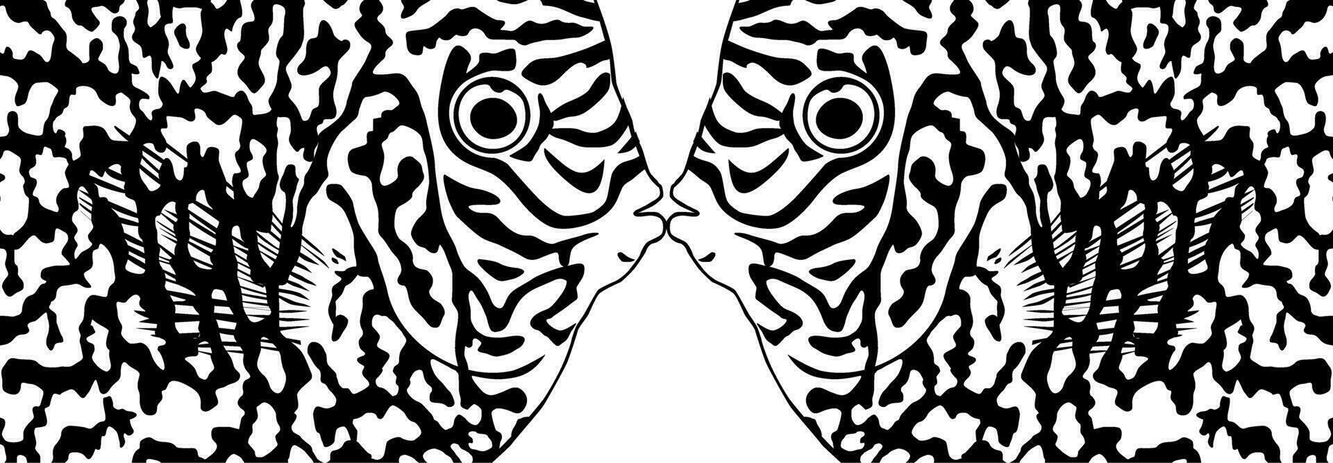 Artistic Motifs Pattern Inspired by Symphysodon or Discus Fish Skin, for decoration, ornate, background, website, wallpaper, fashion, interior, cover, animal print, or graphic design element vector