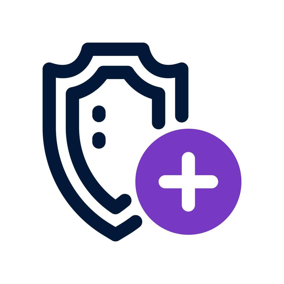 shield duo tone icon. vector icon for your website, mobile, presentation, and logo design.