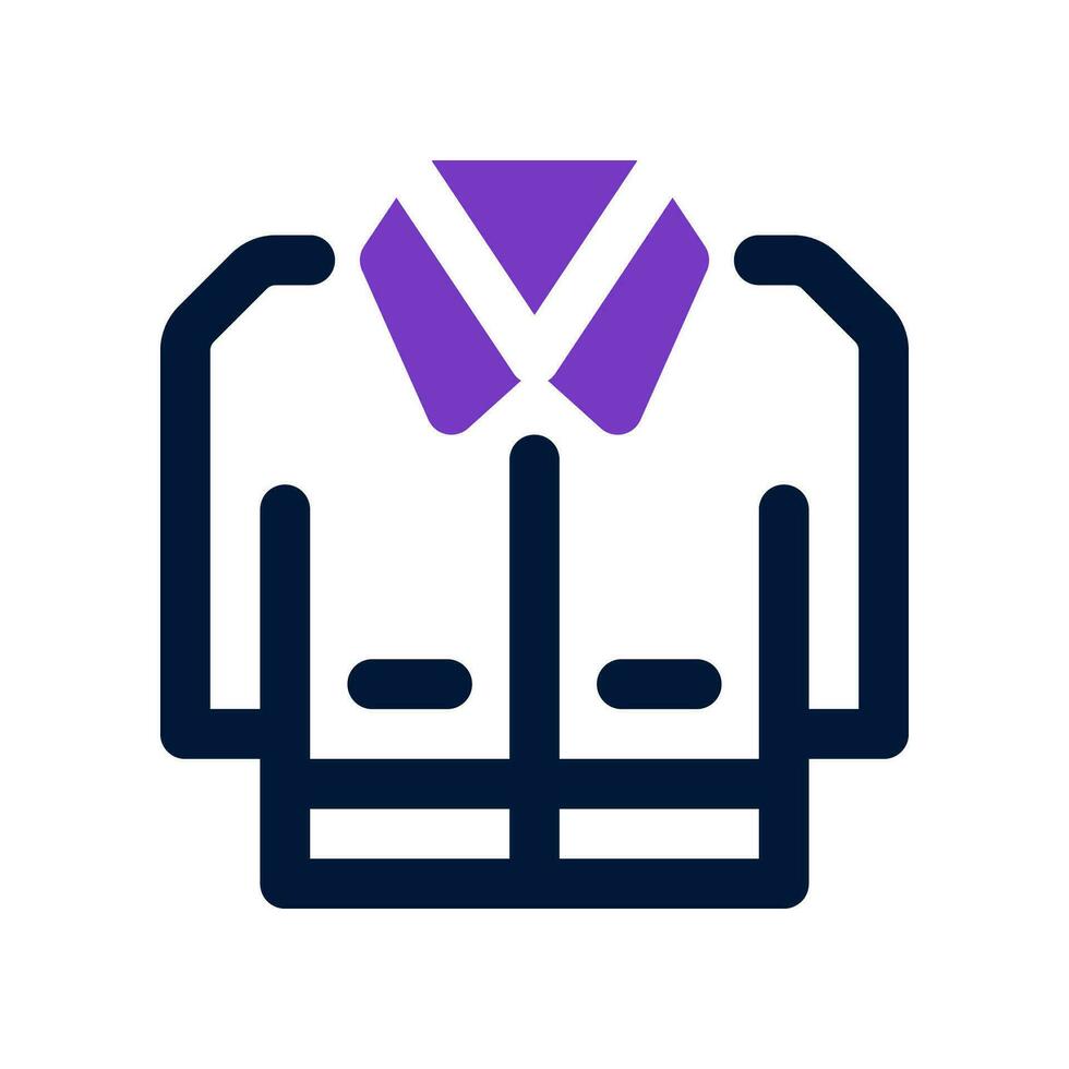 hospital coat duo tone icon. vector icon for your website, mobile, presentation, and logo design.
