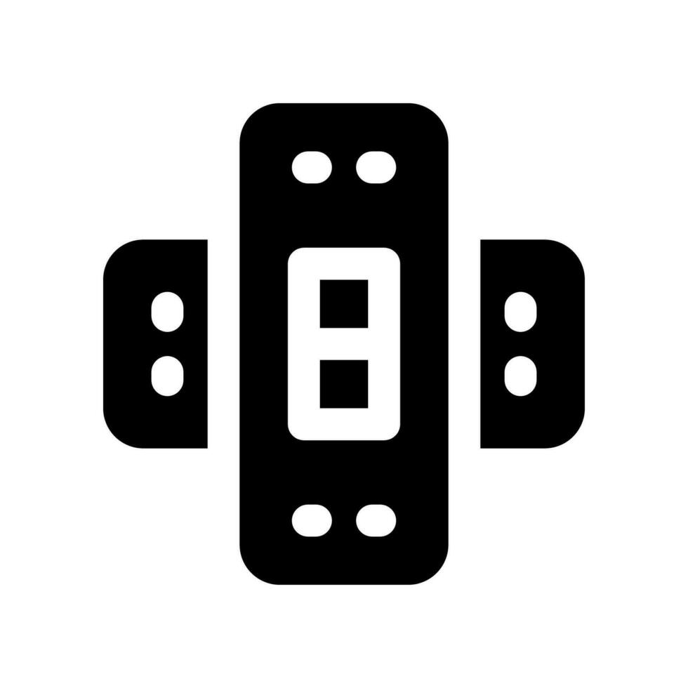 band aid glyph icon. vector icon for your website, mobile, presentation, and logo design.