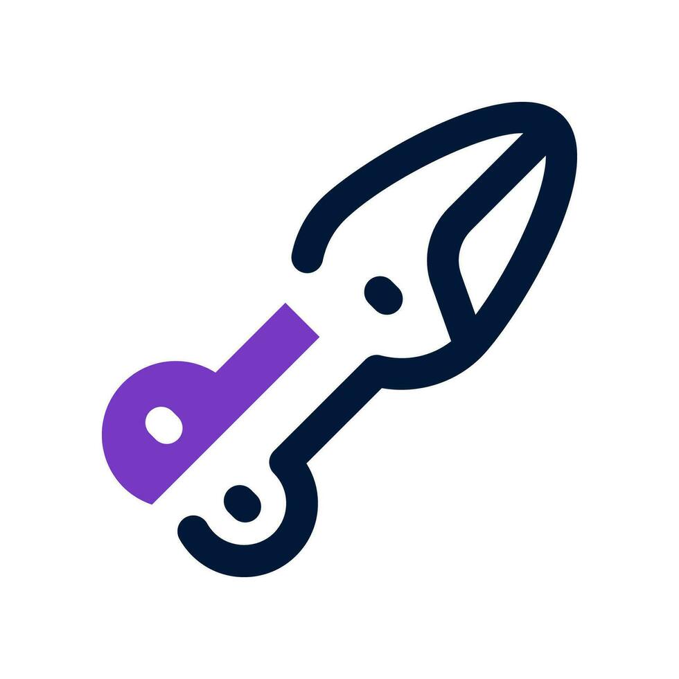 scissor duo tone icon. vector icon for your website, mobile, presentation, and logo design.