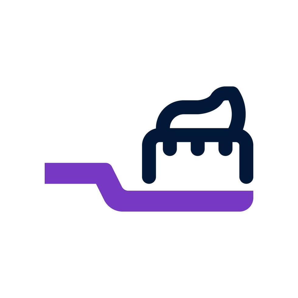 toothbrush duo tone icon. vector icon for your website, mobile, presentation, and logo design.