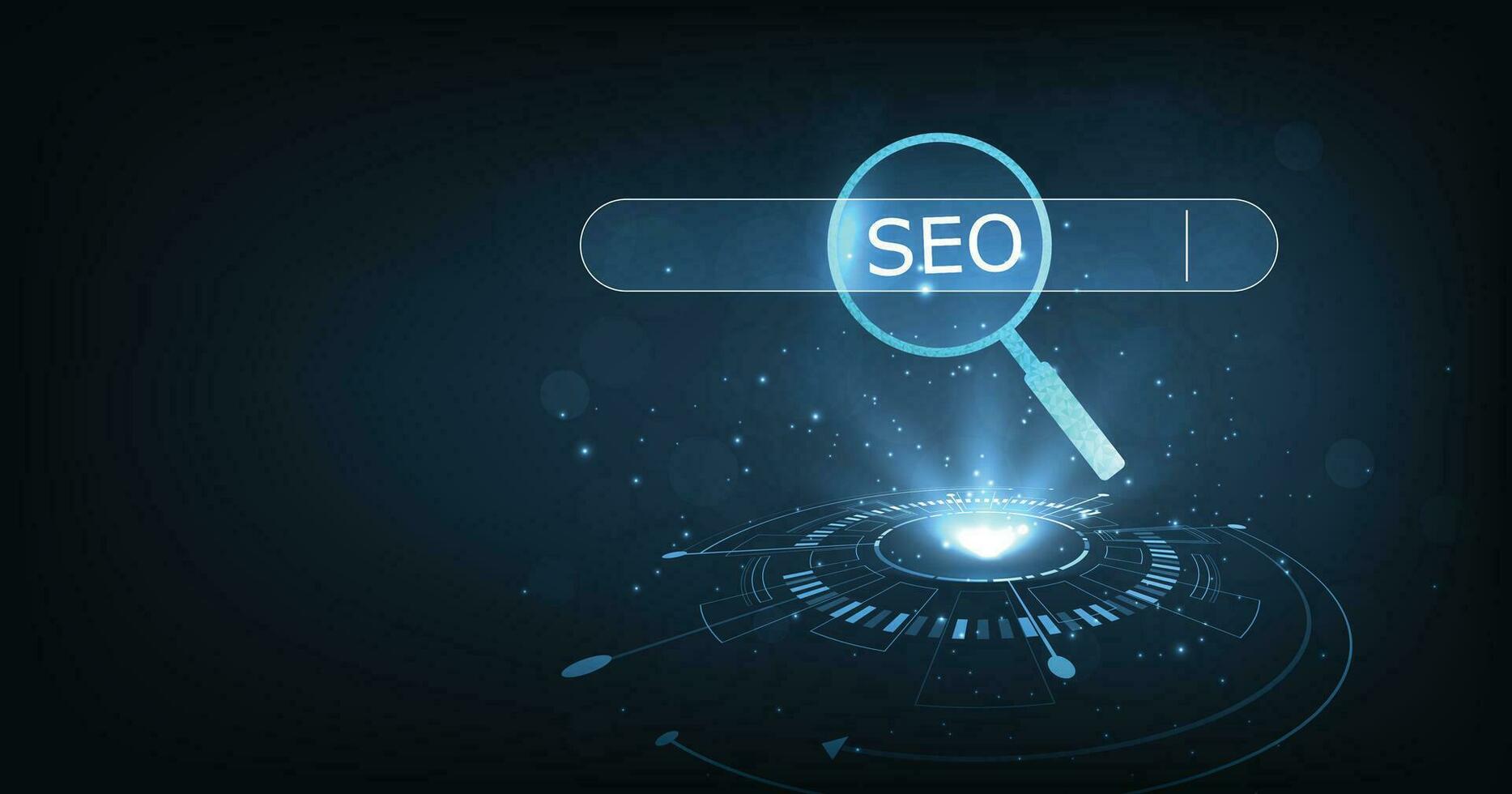 SEO, Search Engine Optimization concept. vector