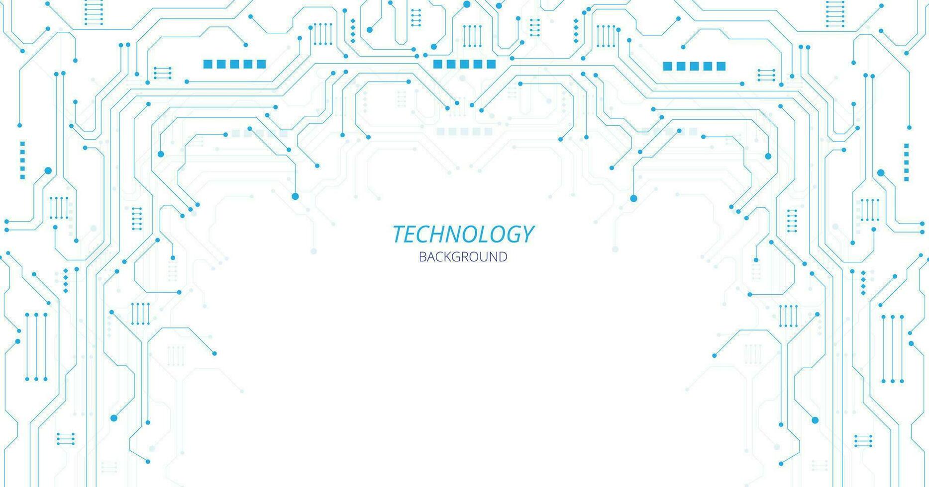 Concept of Technology blue circuit diagram. vector