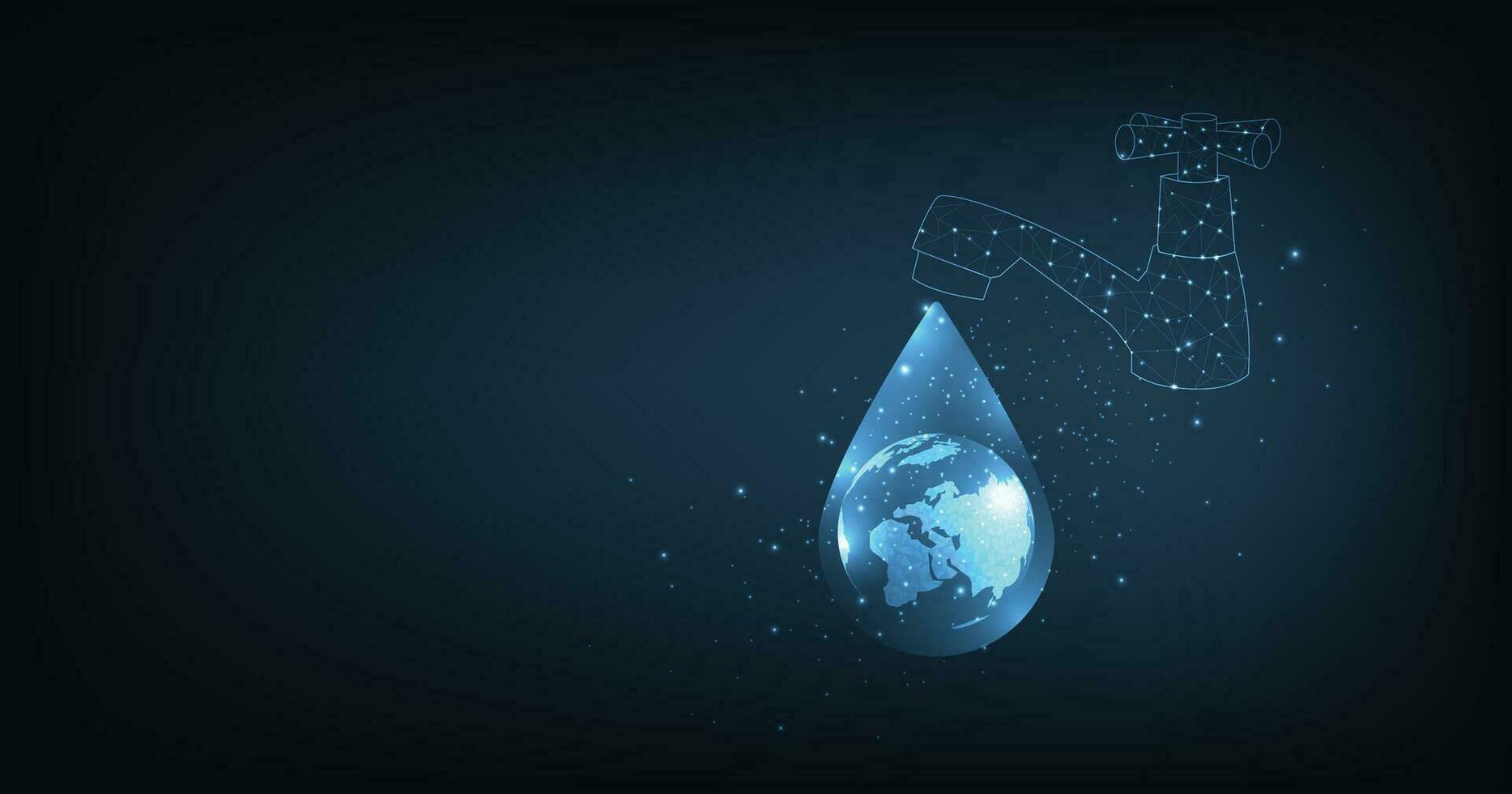 Vector illustration of World water day.