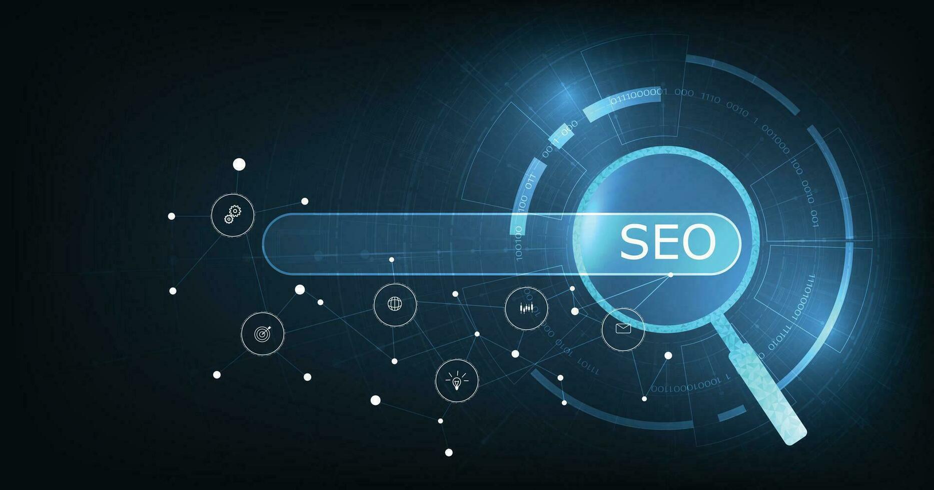 SEO Search Engine Optimization. vector