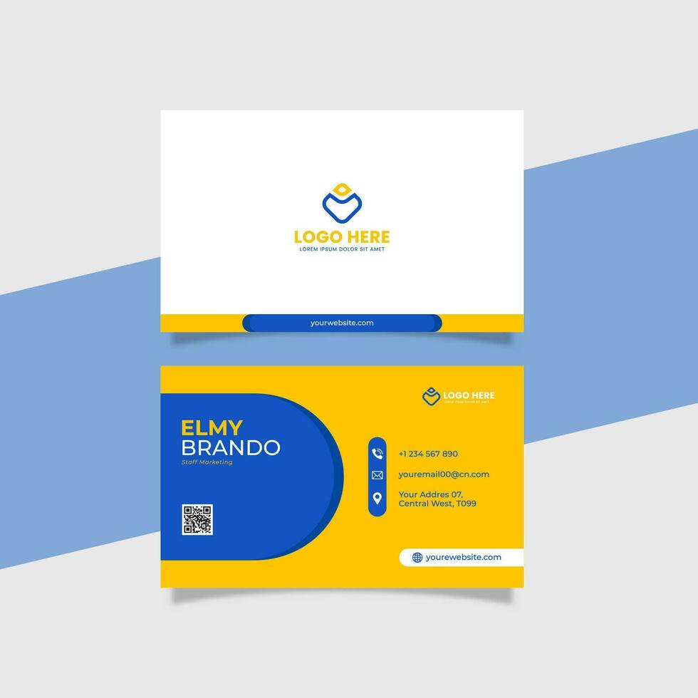 Modern and Minimalist Business Card Template vector