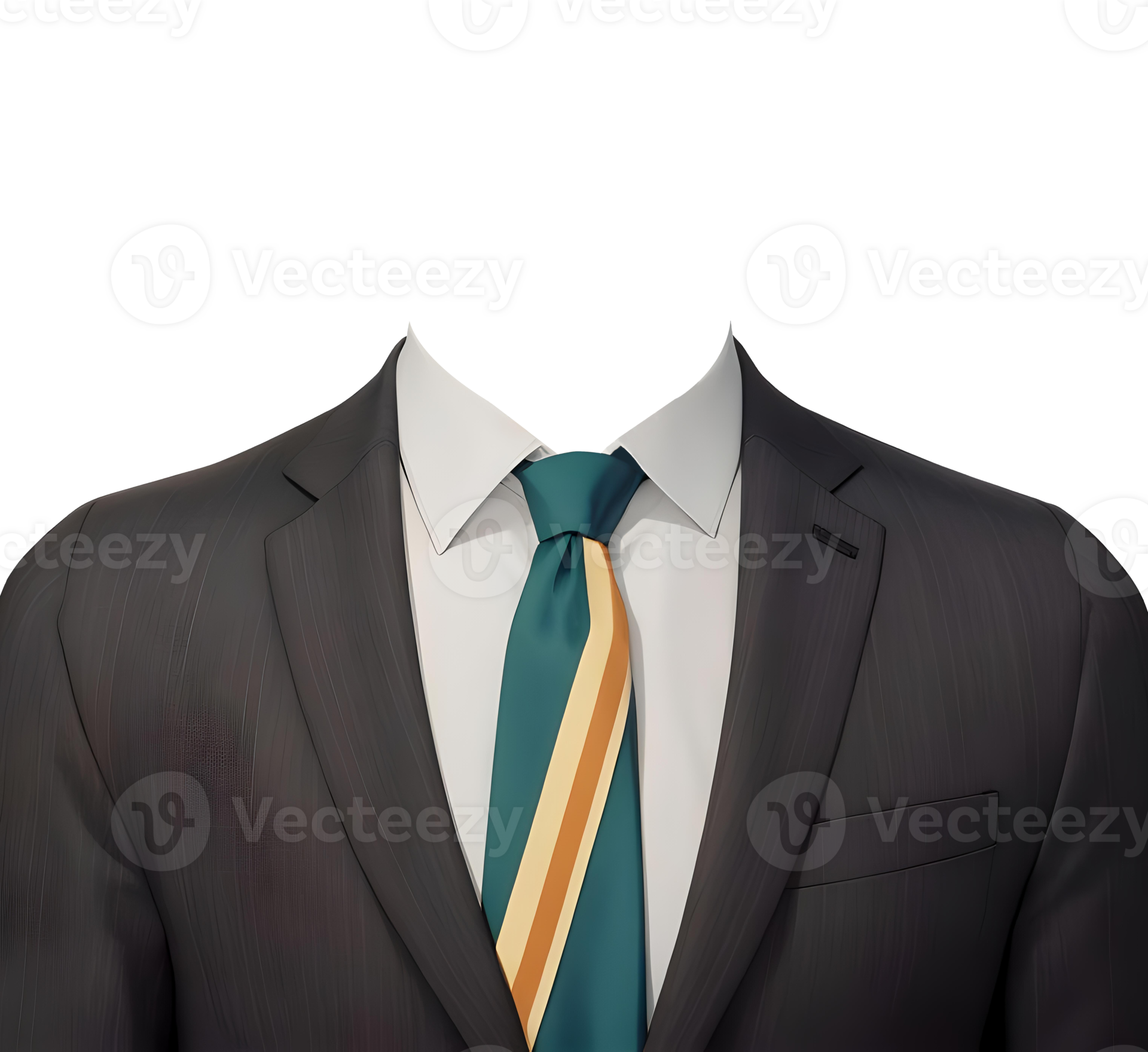 Black suit coat material plan organization business concept design by