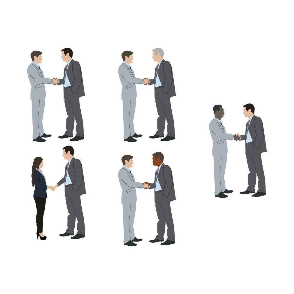 businessman people teamwork vector