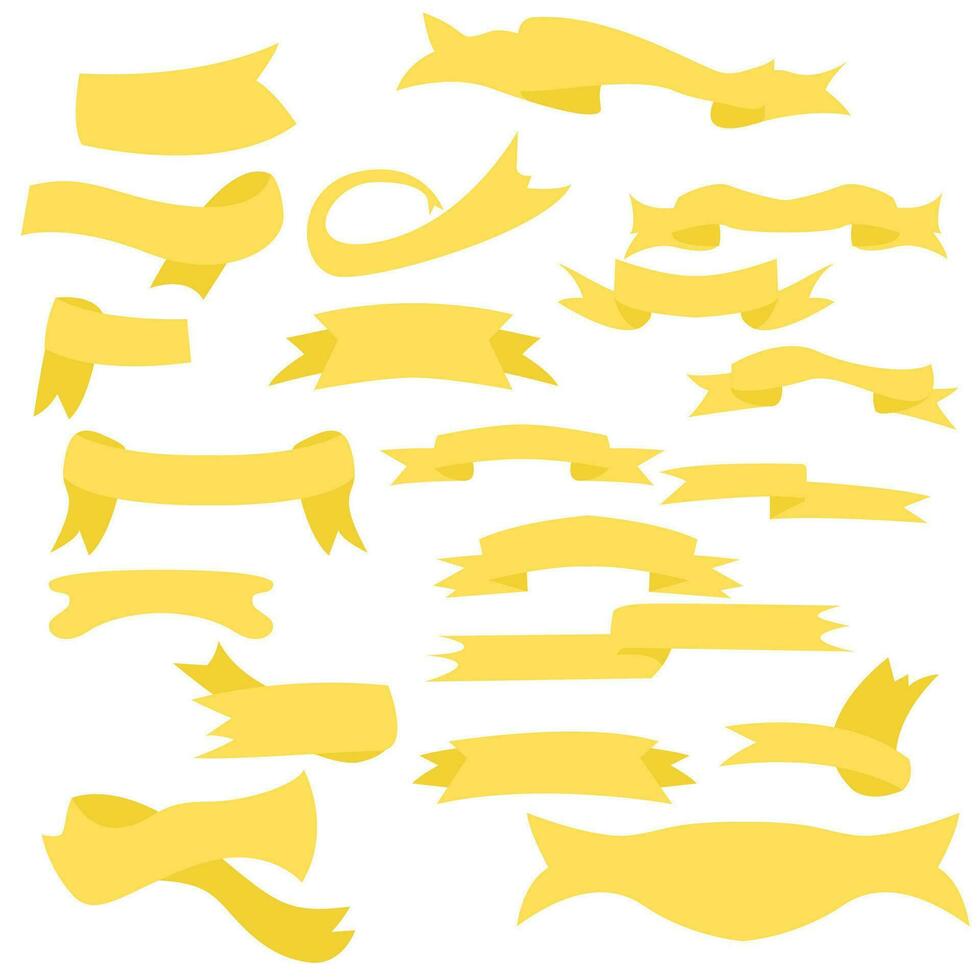 Ribbon In Gold Color Design. Easy To Edit. EPS 10 vector