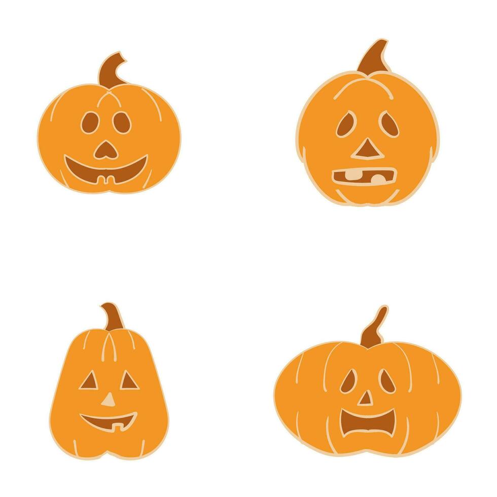 Pumpkin Handdrawn Design. Easy To Edit. EPS 10 vector