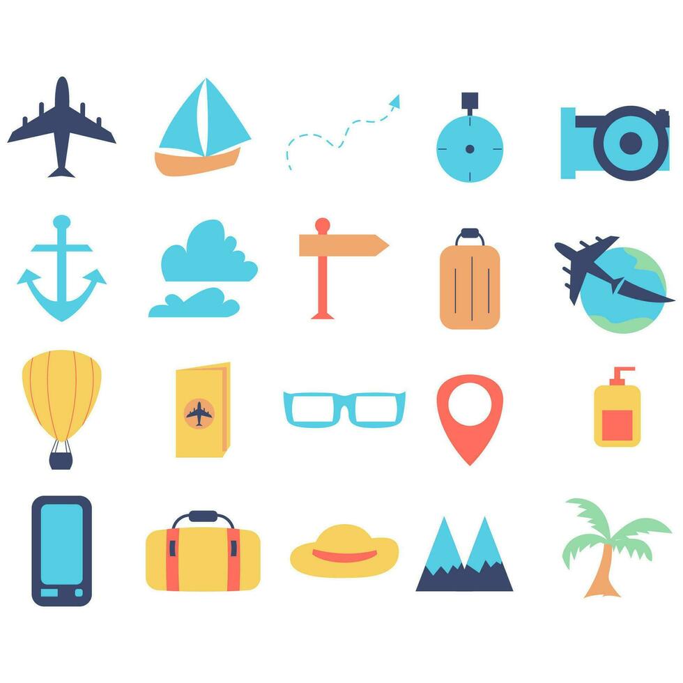 Travel Element Design. Easy To Edit. EPS 10 vector