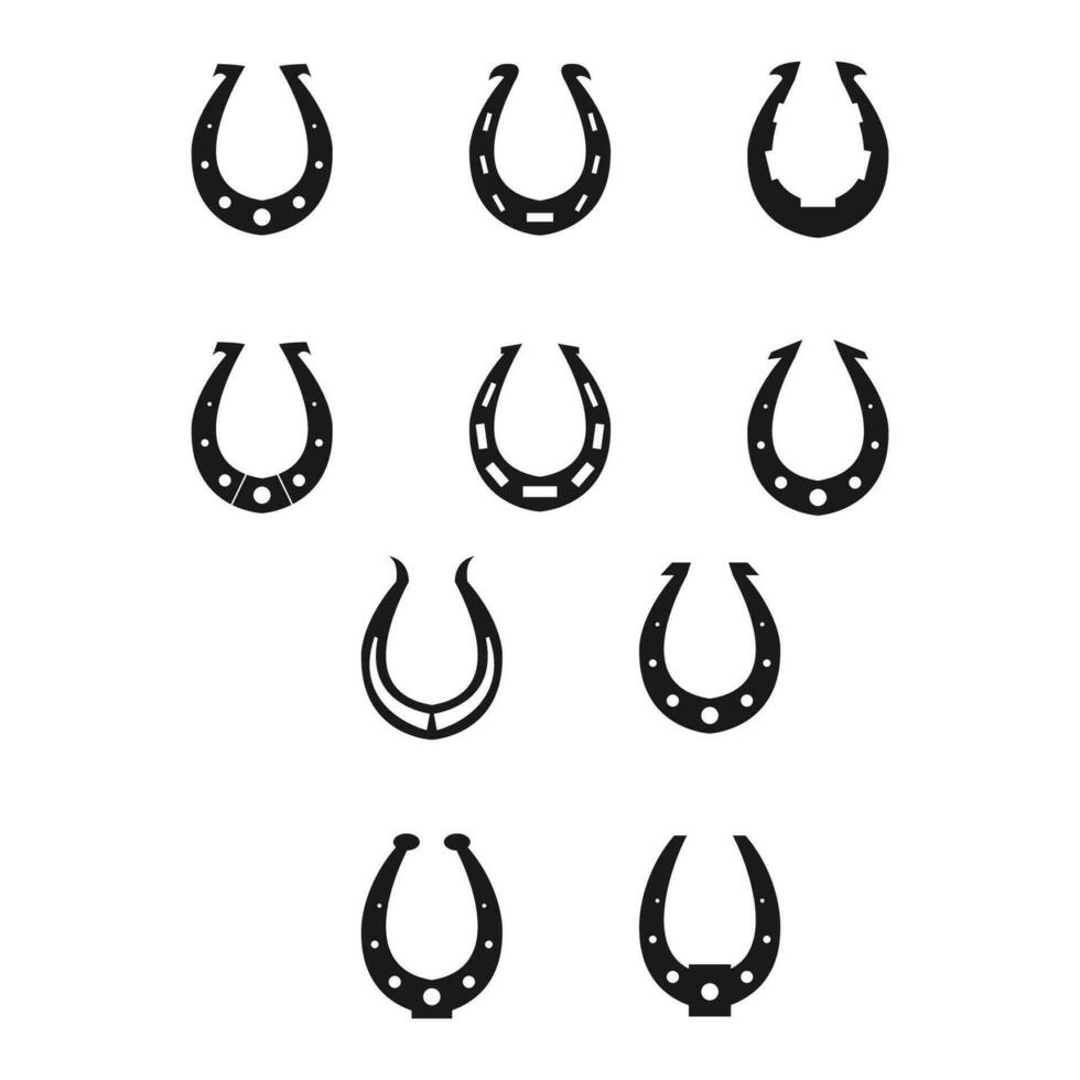 Horseshoes Design. Easy To Edit. EPS 10 vector