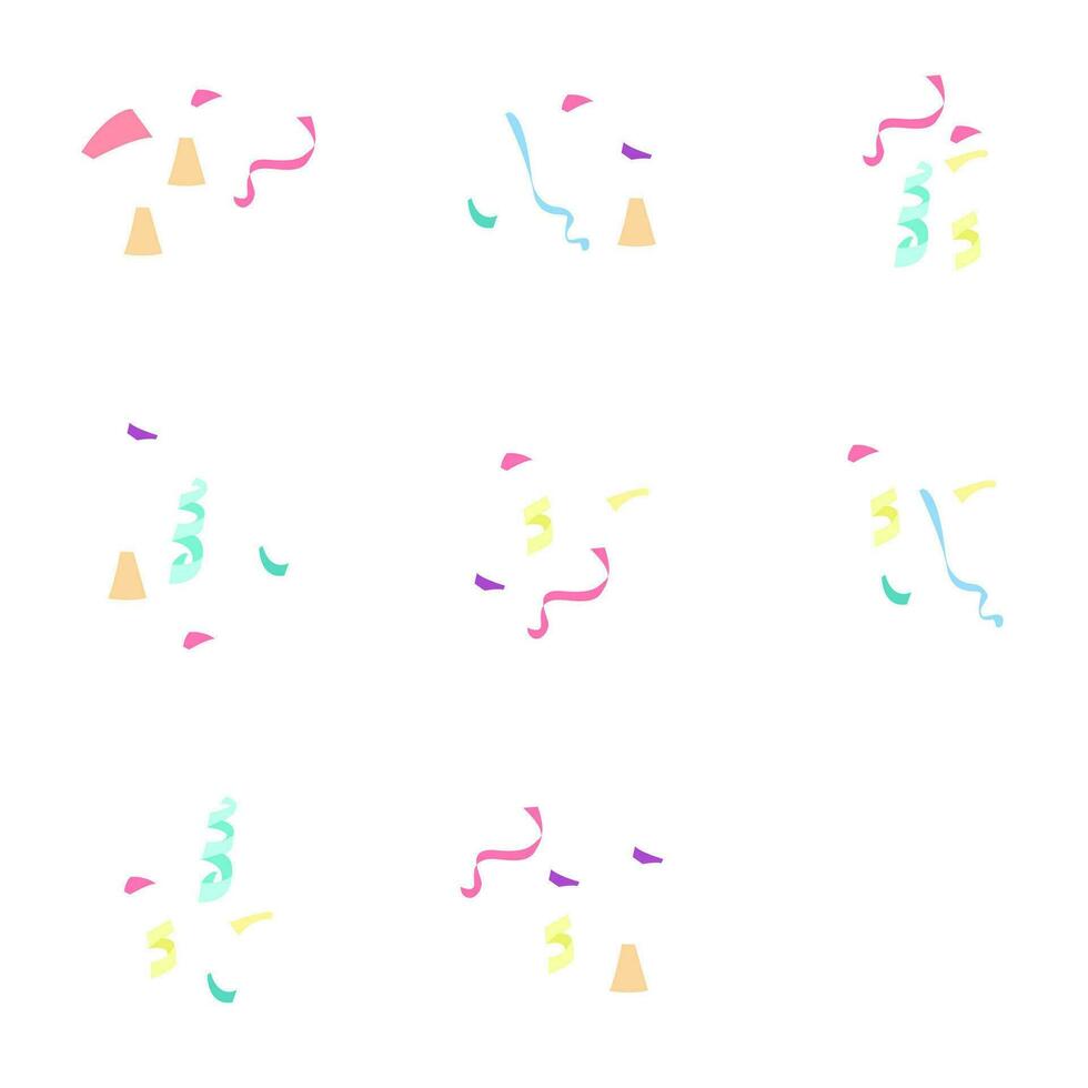 Confetti Design. Easy To Edit. EPS 10 vector