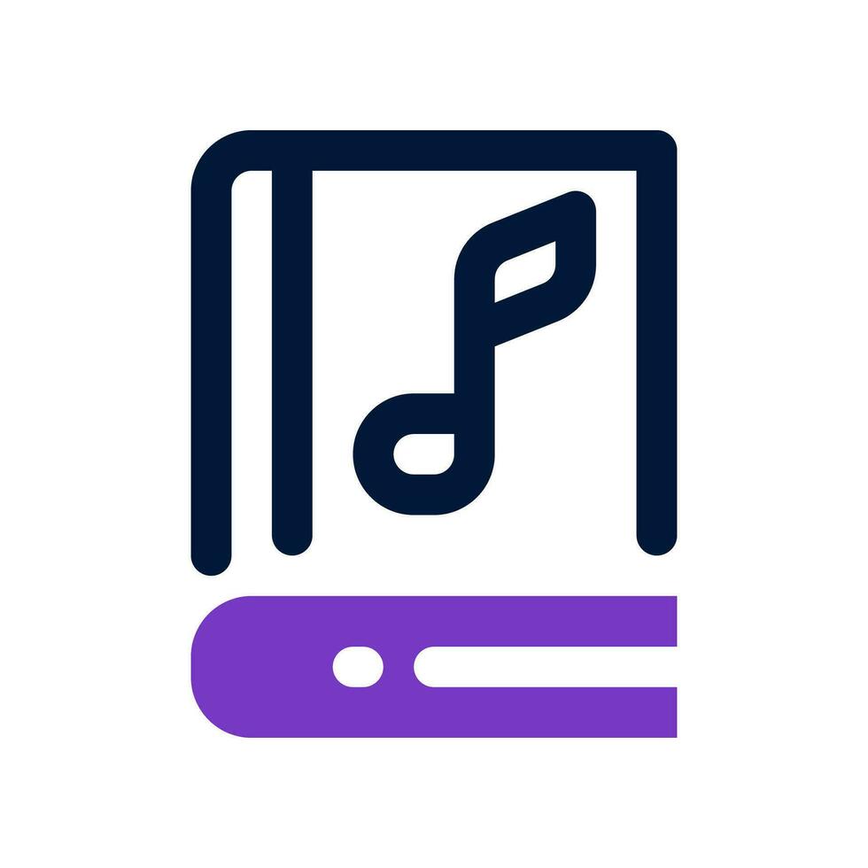 music book icon. vector icon for your website, mobile, presentation, and logo design.